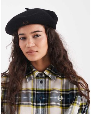 Fred Perry Logo Beret - Black