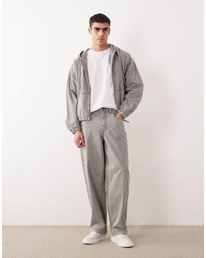 ASOS Co-ord Loose Straight Jeans - Gray