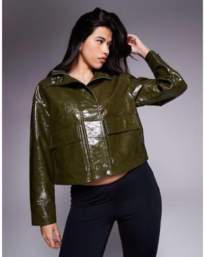 River Island Giacca Kaki Scuro - Marrone