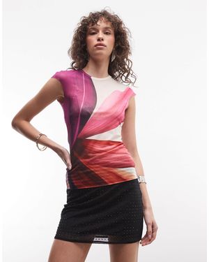 AFRM Nina - t-shirt ras - Rouge