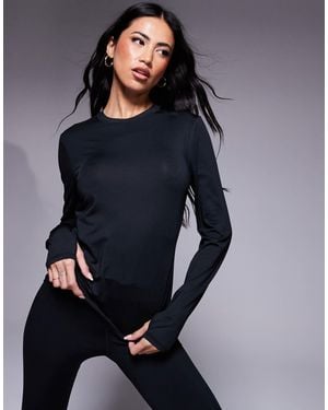 4505 Icon Active Quick Dry Long Sleeve Running Top - Blue