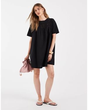ONLY Short Sleeve Mini Dress - Black