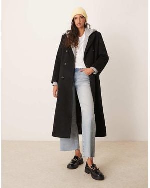Abercrombie & Fitch Cappotto Lungo Doppiopetto - Neutro
