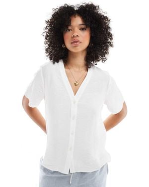New Look Button Down Shell Top - White