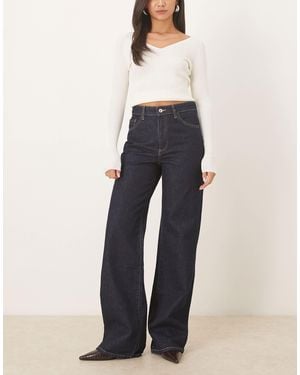 Mango Danila 100% Cotton Straight Leg Jean - Blue