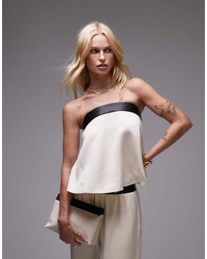 WeWoreWhat Strapless Smock Top - White
