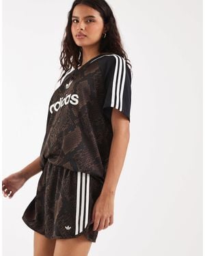 adidas Originals Satin Shorts - White