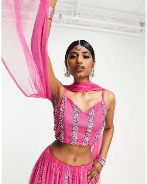 Maya Lehenga - Rosa