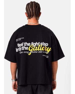 Sixth June T-Shirt Met Korte Mouwen En Print Van Galerij Op De Achterkant - Zwart