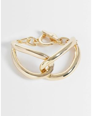 ASOS Armband mit markanter t-bar-kette - Mettallic