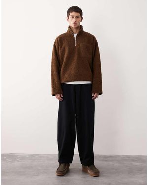 ASOS COLLECTIVE Tapered Barrel Trouser - Black
