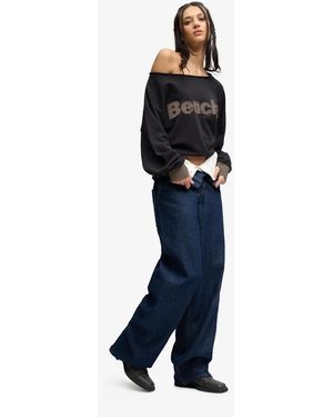 Bench x Superdry & Co Bardot Oversized Sweatshirt - Blue