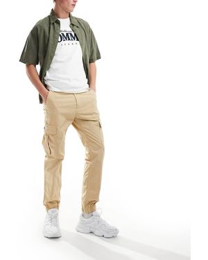 Tommy Hilfiger Pantalones Cargo Beis Ethan De -Beis Neutro - Blanco
