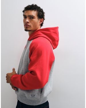 Collusion Boxy-hoodie mit raglanärmeln - Rot