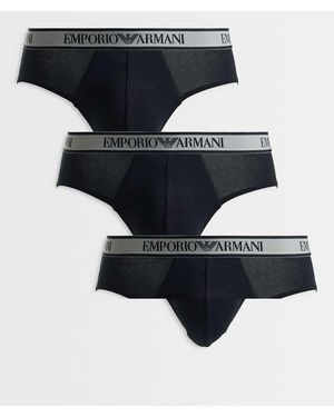 Emporio Armani Bodywear 3 Pack Briefs - Black
