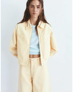 Pull&Bear – utility-jacke - Weiß