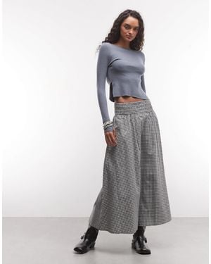 Collusion Elasticated Waist Maxi Skirt - Gray
