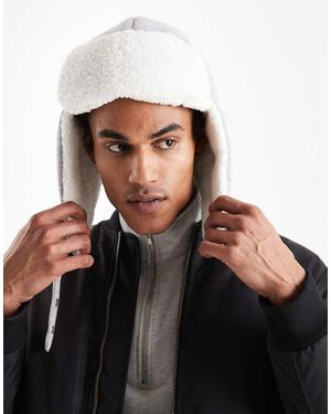 Hollister Fur Trapper Hat - Black