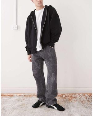 Vertere Berlin Snakebite Loose Fit Denim Jeans - Black