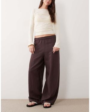 Mango Relaxed Trouser - Purple