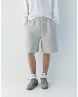 Pull&Bear – bermuda-jogging-sweatshorts - Blau