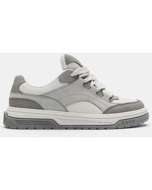 Pull&Bear Stwd Skate Trainers - White