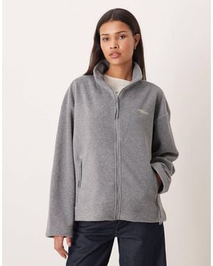 JJXX Fleece Zip Jacket - Gray