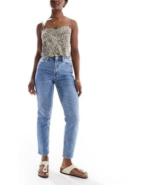 ONLY Emily High Waisted Straight Leg Jeans - Blue