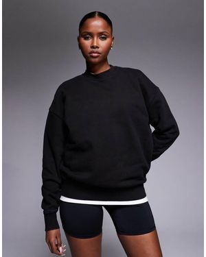 4505 Icon Rest Day Heavyweight 440gsm Cotton Oversized Drop Shoulder Sweatshirt - Grey