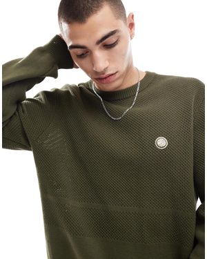 Pretty Green Crew Neck Knit Jumper - Green