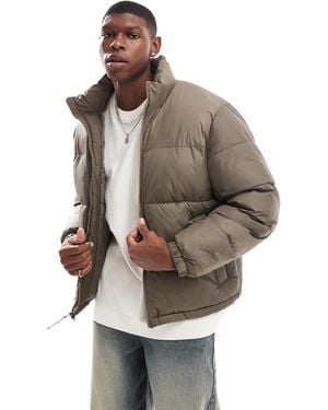 Hollister – schwere pufferjacke - Grau