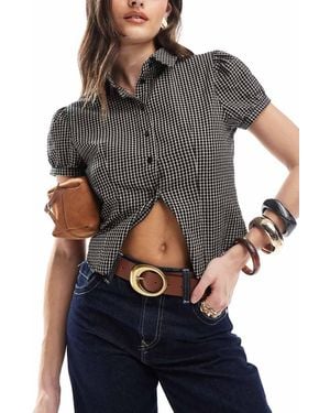 ASOS Oval Buckle Jeans Belt - Grey