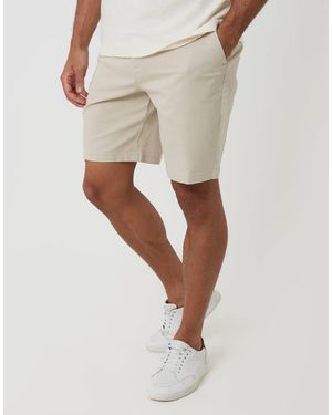 Threadbare Regular Fit Stretch Chino Shorts - Natural