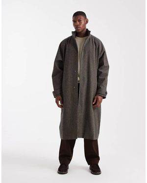 ASOS Wool-look Long Length Overcoat - Black
