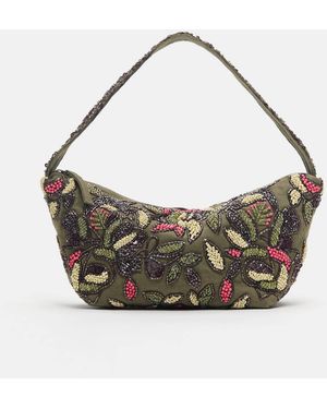 Pull&Bear – schultertasche aus canvas - Mettallic