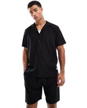 Criminal Damage Tropez Shirt - Black