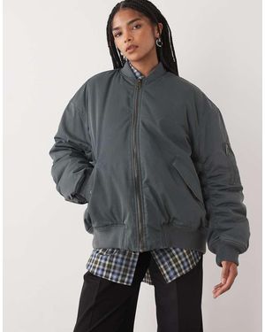 Weekday Oversized Bomberjack - Grijs