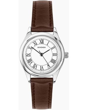 Sekonda Evans 25Mm Round Watch - White