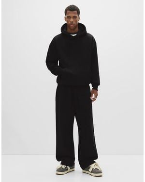Pull&Bear Heavy Weight Joggers - Black