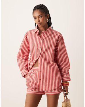 Nobody's Child Camisa A Rojas Holgada Cindy De (Parte De Un Conjunto)-Rojo