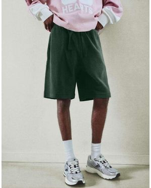 Bershka Loose-fitting Bermuda Shorts - Green