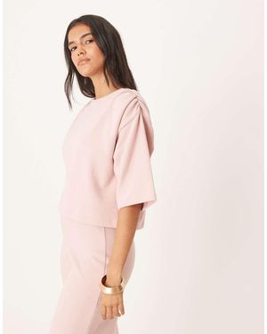 ASOS Wide Sleeve Tee Co-ord - Pink