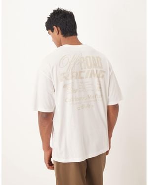 ASOS Oversized T-shirt With Street Graphics - White