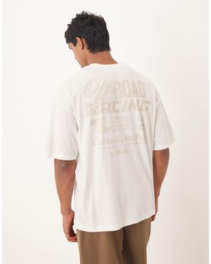 ASOS – oversize-t-shirt - Weiß