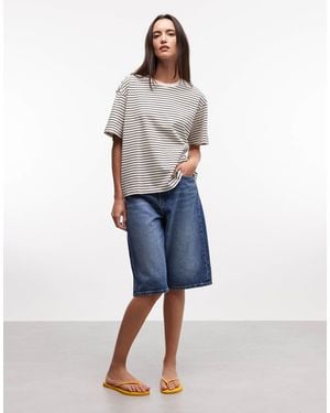 Monki Oversized Boxy T-Shirt - Blue