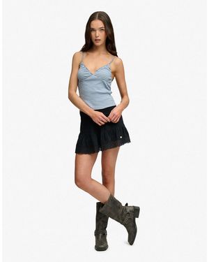 Superdry Ibiza - mini-jupe - Bleu