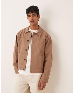 ASOS Smart Co-ord Harrington Jacket - Natural