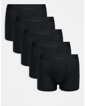 New Look 5 Pack Boxers - Black