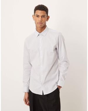 ASOS Slim Stripe Shirt - White