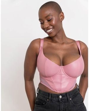 Curvy Kate Storm Scooped Longline Balcony Fuller Bust Bra - Pink